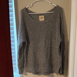 Hollister Gray Crew Neck Sweater